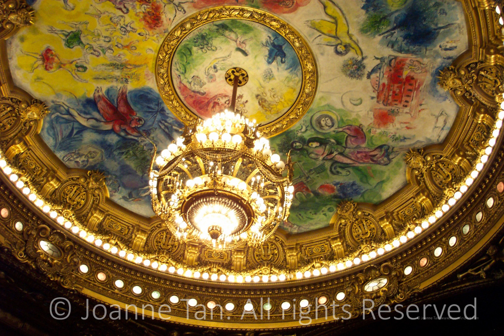 p -interior- Paris Opera House Ceiling's Mural by Marc Chagall