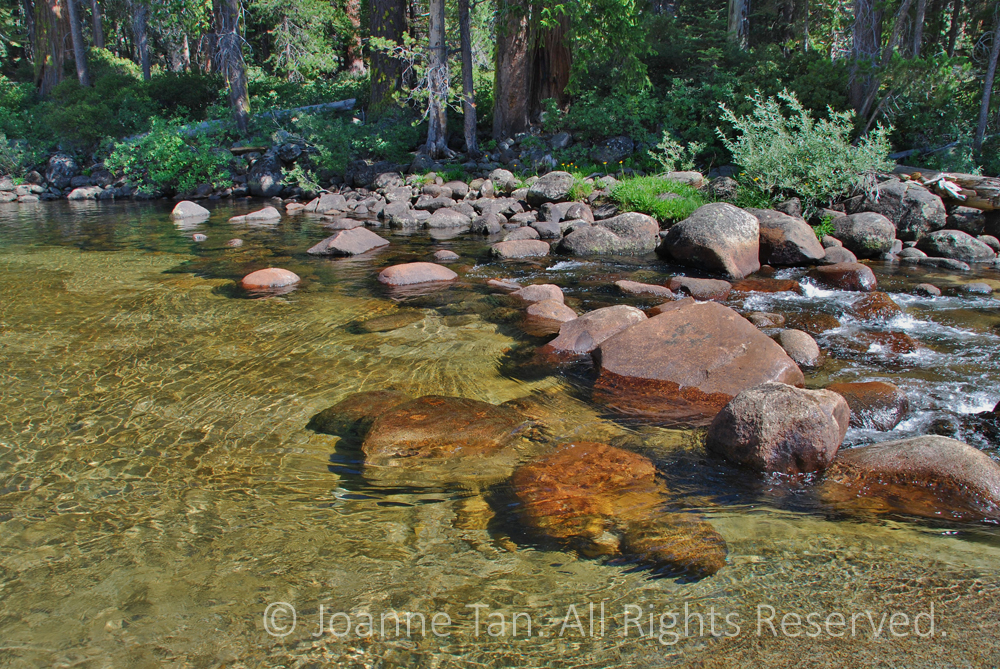 p- landscape - Clear Water Above Vernon Falls,  Yosemite, CA