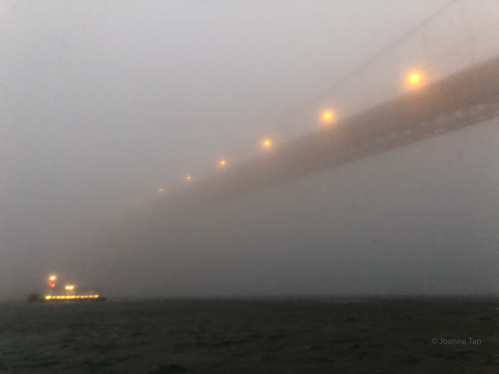 Golden Gate Bridge & boat in mist 3 _by Joanne Tan_Iphone10_-2421